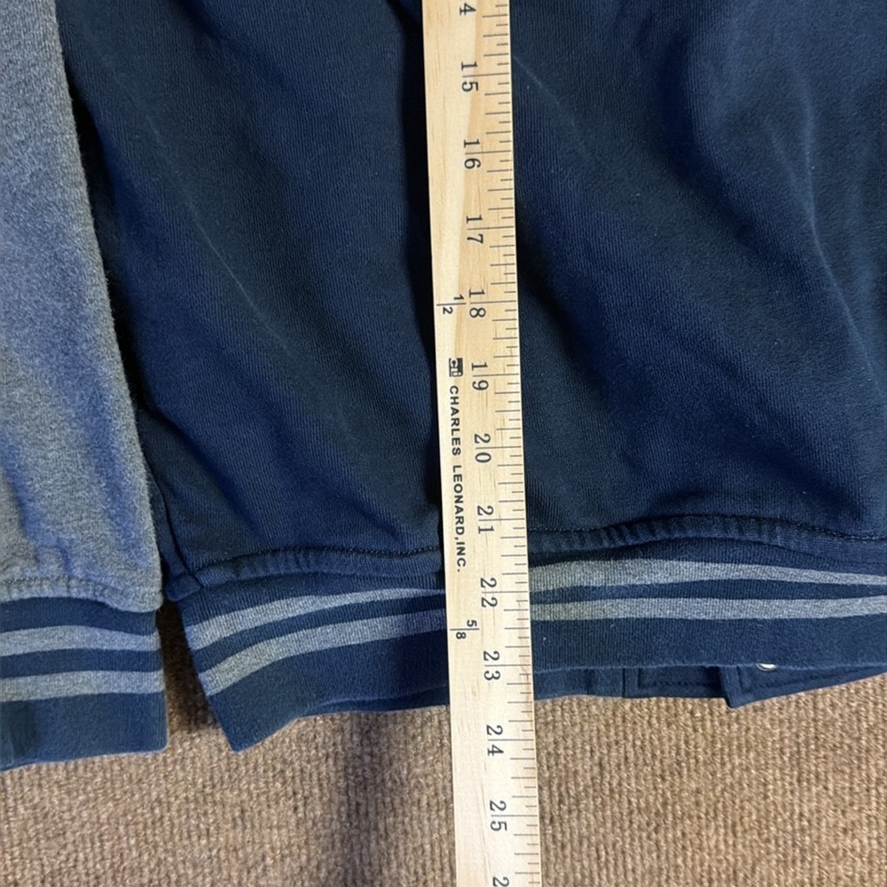 Polo Ralph Lauren Snap Button Up Varsity Track Blue Jacket Size M Men’s - Picture 7 of 8
